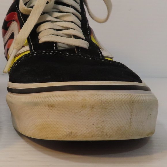 Men s Women s VANS Flame Old Skool suede low rise sneakers M/8 W/9.5 - Picture 2 of 13